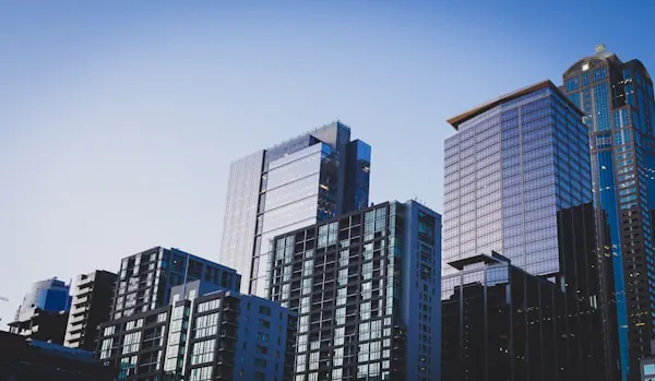 Apartment buildings in an Australian city where first home buyers are looking to buy